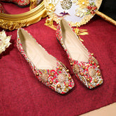 Robes de maternité plates rouges pour femmes de style chinois