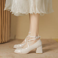 Women's Jane Summer Fairy Style Buckle Low-cut