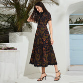 Robe élégante taille haute