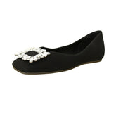Women's Summer Slip-on Low-cut Rhinestone Soft Bottom