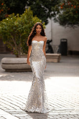 Tube Top Sleeveless Wedding Dress Bridesmaidmal Dress Slim Fit