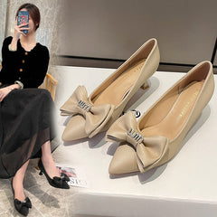 Trendy Women's Size French High Shallow Heels