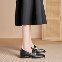 Women's Soft Chunky Mary Jane Spring Korean Heels