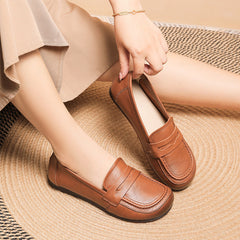 Escarpins à bout rond et semelle souple pour femmes