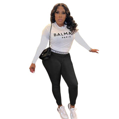 Ensemble deux pièces unique à imprimé floral