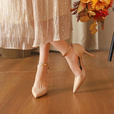 Damen-Sandalen mit hohem, spitzem Zehenbereich und flachem Mund und Stilettoabsatz