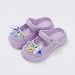 Klassische Damen Sommer Plateau Hausschuhe mit Feeling