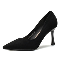 Women's Stiletto Suede Pointed Toe Professional Commuter