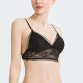 Soutien-gorge triangle invisible en dentelle dos nu
