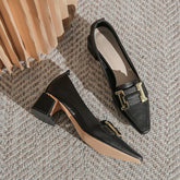 Chaussures d'automne à enfiler pour femmes, souples et épaisses, montantes, pour les déplacements quotidiens