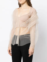 Langärmliger Pullover mit quadratischem Ausschnitt