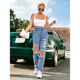 Zerrissene Jeans im Washed-Look