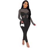 Jumpsuit Mesh One Piece Trousers