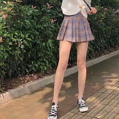 StHigh Waist White Pleated Skirt Inner Wear Base Solid Color Dress