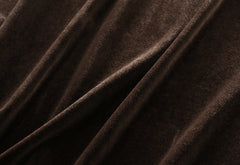 Gold Velvet Skirt Mid Length High Waist Slimming Fishtail Skirt Velvet Skirt