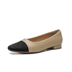 Stylish Chunky Pumps Female Square Toe