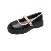 Women's French Style Mary Jane Spring Round