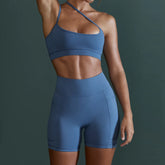 Short de yoga moulant et respirant à séchage rapide pour exercices de course et fitness