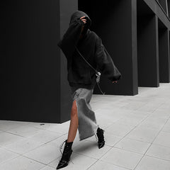 Pull à capuche à manches longues et poches en strass, tendance et décontracté, idéal pour tous les looks