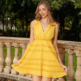 Kleid mit tiefem V-Ausschnitt, Gentle Girlfriends Slip Dress