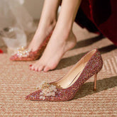 Wedding Elegant High-grade French Stiletto Chinese