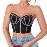 Nightclub Chest Wrap Can Be Worn Outside Coat Seduction Inner Tube Top Body Shaping Single Blouse