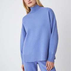 Long Sleeve Russian Half High Collar Sweater Loose