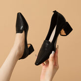 Women's Square Toe Comfortable Soft Pumps Commuter