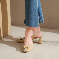 Women's High Springable Simple Ornament Heels