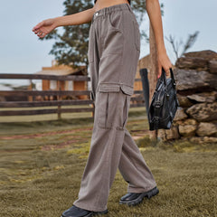 Persönlichkeit Elastische Taille Denim Casual Overalls Hose