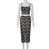 Stitching Lace Small Sling Middle Group's Sheath Inner Village Suit