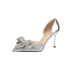 Women's High Stiletto Pointed Crystal Diamond Not Men's Shoes