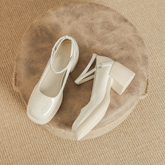 Women's Spring Round Head Thick Bottom With