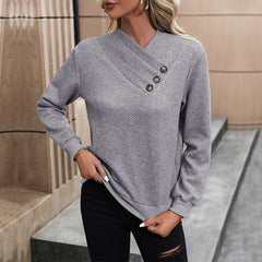 Solid Color Long Sleeve Sweater
