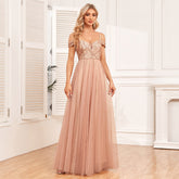 Robe trapèze élégante en tulle