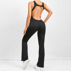Quick Drying Skinny Yoga Dance Sports Fitness Hip Lift Belly Shaping Horn One Piece Yoga Pants