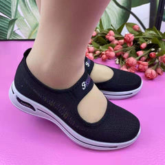 Women's Old Beijing Cloth Breathable Mesh Surface