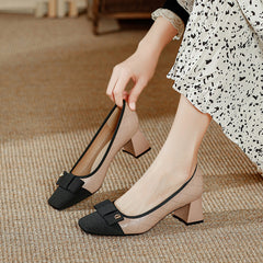 Women's Assorted Colors Retro Square Toe