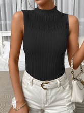 Simple See through Mesh Vest Knitted Top