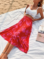 Printing Smocking Skirt