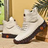 Bottes d'hiver chaudes et cousues à la main pour femme