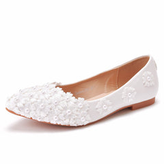 Women's Pointed Toe Spring Low-cut Slip-on