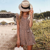 Slim Leopard Print Romper