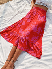 Printing Smocking Skirt