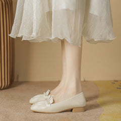 Frauen Herbst Sommer Perle Plissee Oma Weichen