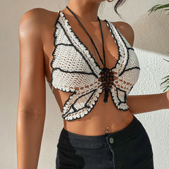 Beach Holiday Trend HCrocheting Black White Classic Bikini