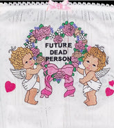 Bedrucktes kurzes Tube-Top, schulterfreies Crop-Top