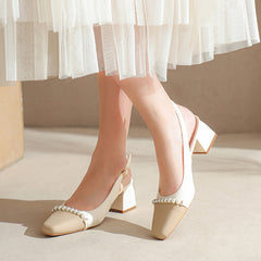 Damen Sandalen mit geschlossener Zehenpartie, Vordertasche und leerer Farbe auf der Rückseite