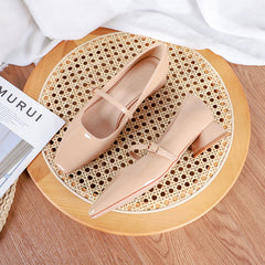 Women's Fu Mary Jane Korean Style Chunky
