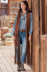 Gilet à pompons amincissant sans manches Inverness